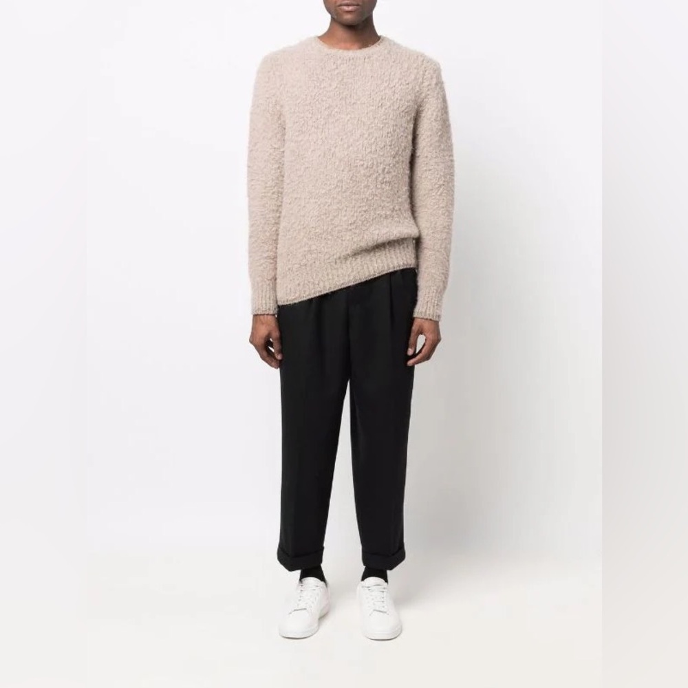 Ami Paris Long Sleeved Crew Neck Jumper